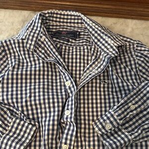 Vineyard Vines Navy Checkered Shirt